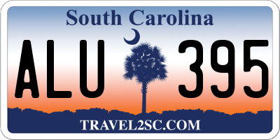 SC license plate ALU395