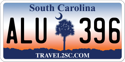 SC license plate ALU396