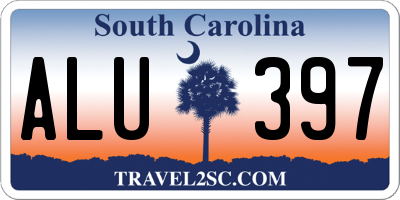 SC license plate ALU397