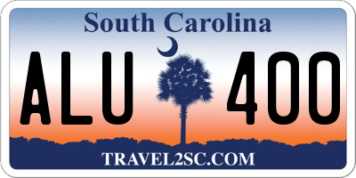 SC license plate ALU400