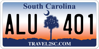 SC license plate ALU401