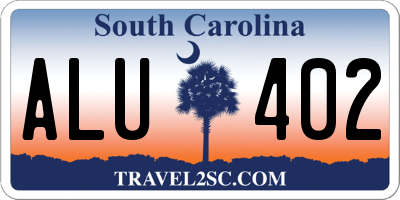 SC license plate ALU402