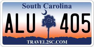 SC license plate ALU405
