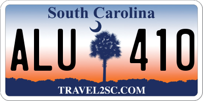 SC license plate ALU410