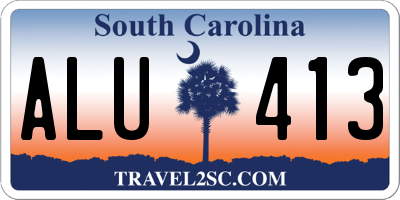 SC license plate ALU413