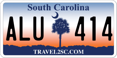 SC license plate ALU414