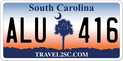 SC license plate ALU416