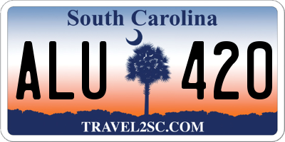SC license plate ALU420