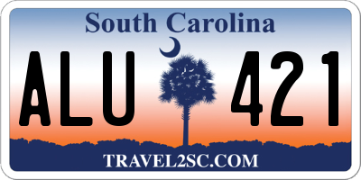 SC license plate ALU421