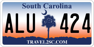 SC license plate ALU424