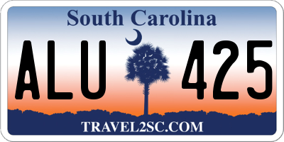 SC license plate ALU425