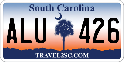 SC license plate ALU426