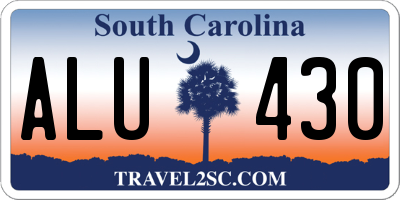 SC license plate ALU430