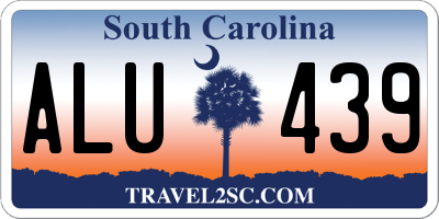 SC license plate ALU439