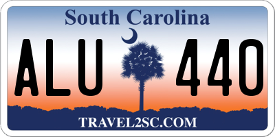 SC license plate ALU440