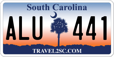 SC license plate ALU441