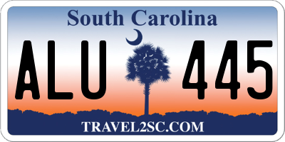 SC license plate ALU445