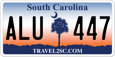 SC license plate ALU447