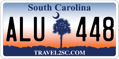 SC license plate ALU448