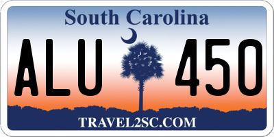 SC license plate ALU450