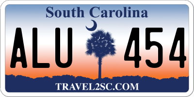 SC license plate ALU454