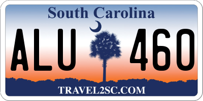 SC license plate ALU460