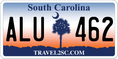 SC license plate ALU462