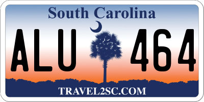 SC license plate ALU464
