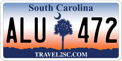 SC license plate ALU472