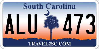 SC license plate ALU473
