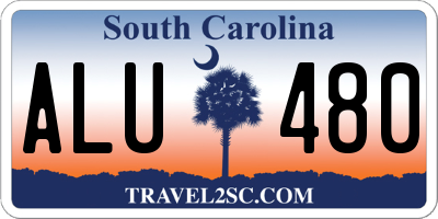 SC license plate ALU480