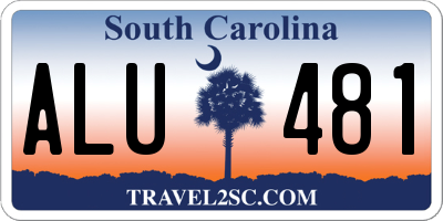 SC license plate ALU481