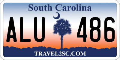 SC license plate ALU486