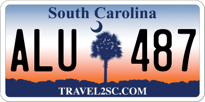 SC license plate ALU487