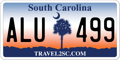 SC license plate ALU499