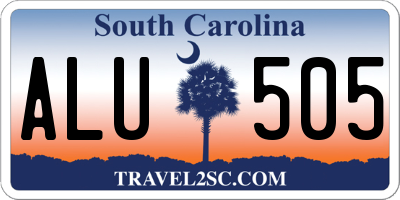 SC license plate ALU505