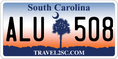 SC license plate ALU508