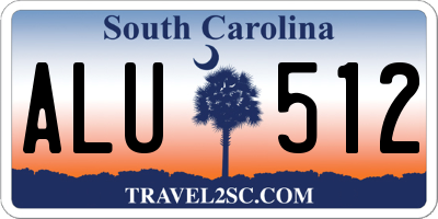 SC license plate ALU512