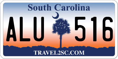 SC license plate ALU516