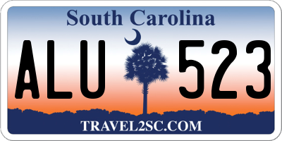 SC license plate ALU523