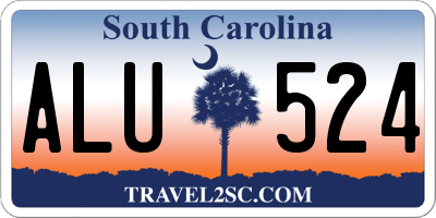 SC license plate ALU524