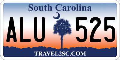 SC license plate ALU525