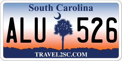 SC license plate ALU526