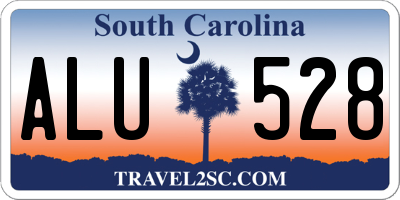 SC license plate ALU528
