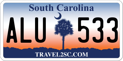 SC license plate ALU533