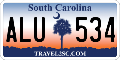 SC license plate ALU534