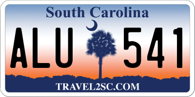 SC license plate ALU541