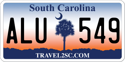 SC license plate ALU549