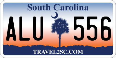 SC license plate ALU556