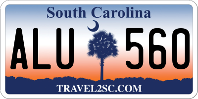 SC license plate ALU560